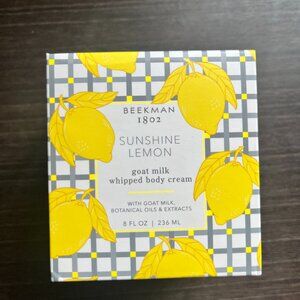 Beekman 1802 Sunshine Lemon Goat Milk Body Cream-Open only, not used
